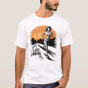 T-shirt Splatter Vibrant I Love Running