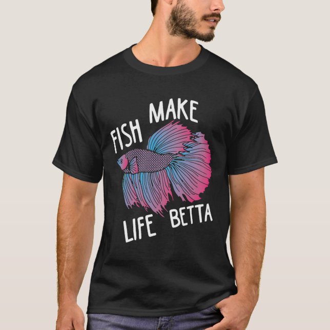 T-shirt Splendens Fish Make Life Betta (Devant)