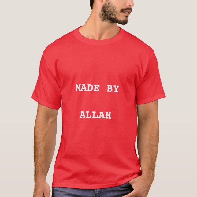 T-shirt splendide de dawah avec le texte fait par (Devant)