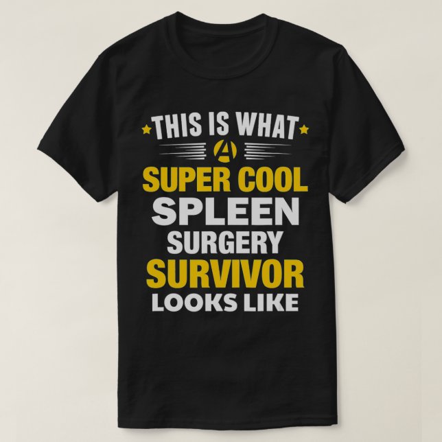 T-shirt Splenectomie Survivor Se Bien Bientôt Splenectomie (Design devant)