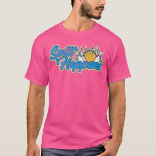 T-shirt Split Arrive Drôle Bowling Pour Femmes Hommes Jeun