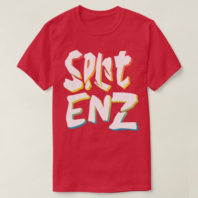 T-shirt Split Enz Retro 80s Styled Nouvelle vague design (Design devant)