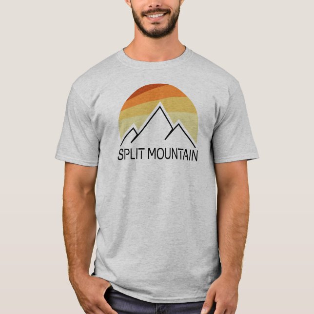 T-shirt Split Mountain California Retro (Devant)