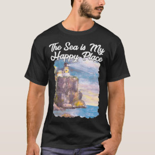 T-shirt Split Rock Lighthouse Phare Peinture Summ