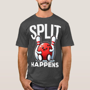 T-shirt Split Se Produit Drôle Bowling Dit