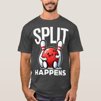 T-shirt Split Se Produit Drôle Bowling Dit
