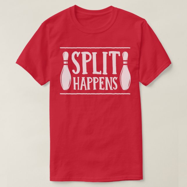 T-shirt Split Se Produit Drôle Bowling Mighty T (Design devant)