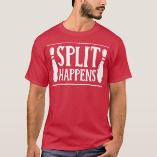 T-shirt Split Se Produit Drôle Bowling Mighty T