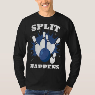 T-shirt Split se produit pour un qui joue au bowling dans