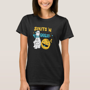 T-shirt Splits 'N Giggles, Quilles de bowling drôle