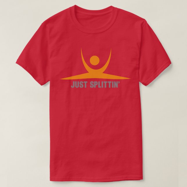T-shirt Splittin Abstrait Hanuman Asana Style Strectc (Design devant)