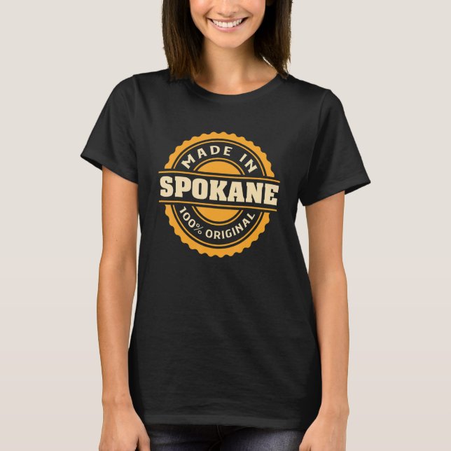 T-shirt Spokane Ville natale (Devant)