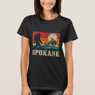 T-shirt Spokane Washington Bigfoot Vintage Mountain Hunter