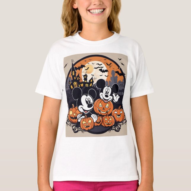 T-shirt Spooktacular Mickey : Halloween délice (Devant)