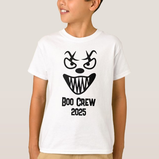 T-shirt Spooky Boo Crew Halloween 2025 party group fun  (Devant)