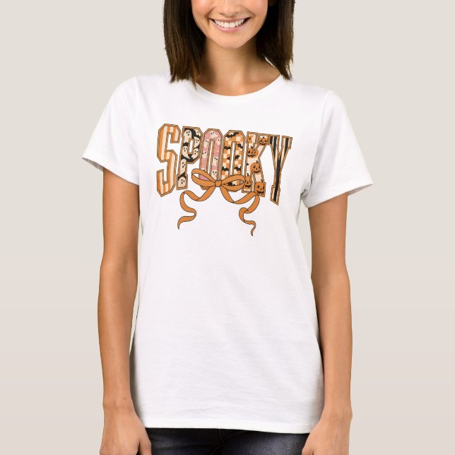 T-shirt Spooky Coquette Halloween Aesthetic-66166 (Devant)
