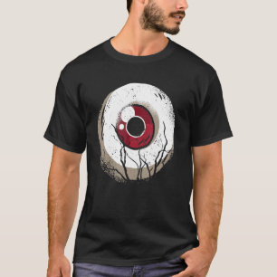 T-shirt Spooky Eyeball Lazy Halloween Costume Scary Creepy