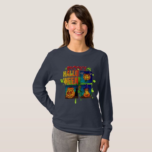 T-shirt Spooky Halloween (Devant entier)