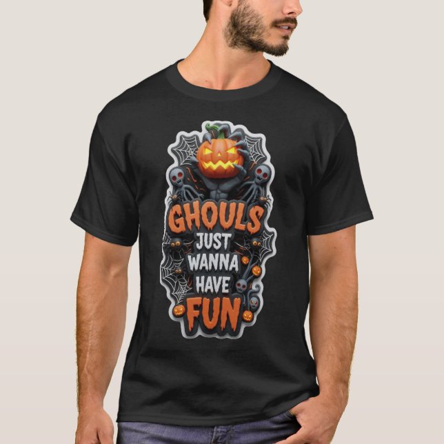 T-shirt Spooky Halloween fun graphic design (Devant)