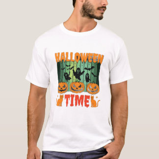 T-shirt Spooky Halloween T‑Shirt – Ghostly Typography for