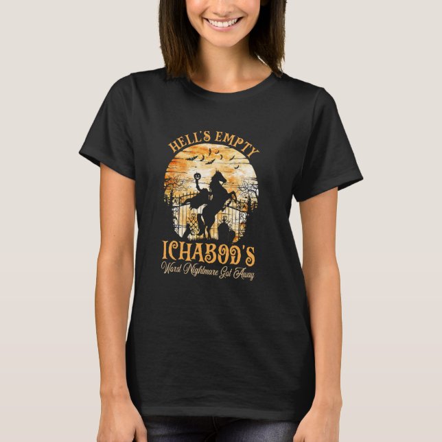 T-shirt Spooky Headless Horseman Ichabodu2019s Nightmare G (Devant)