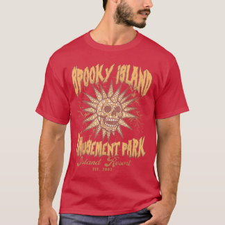T-shirt Spooky Island Est 2002 Amusement Park Island Hallo