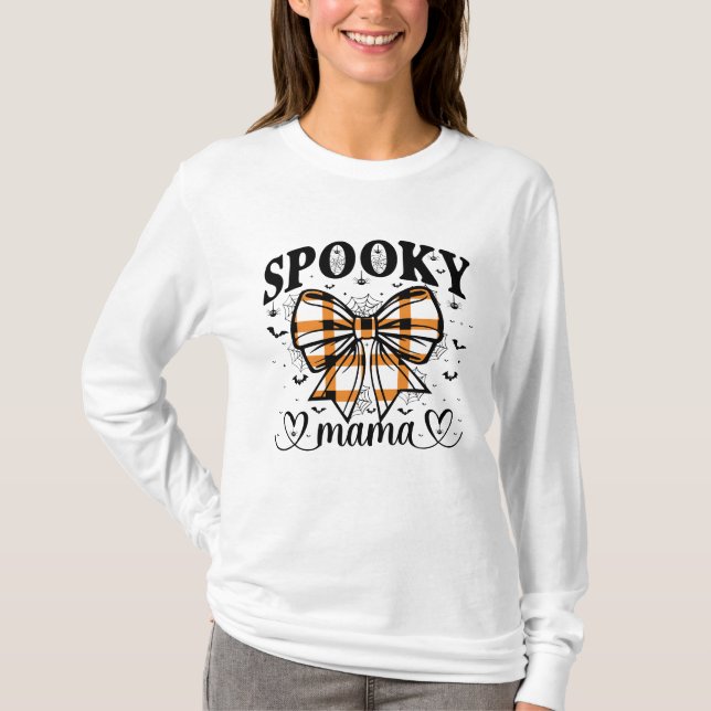 T-shirt Spooky Mama – Cute Halloween for Moms (Devant)