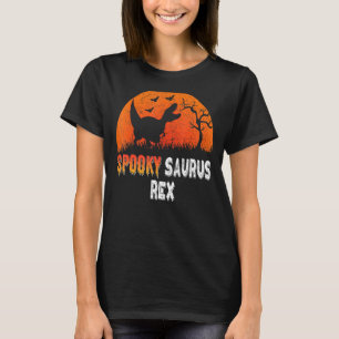 T-shirt Spooky Saurus Rex T Rex Halloween Dinosaur for Kid