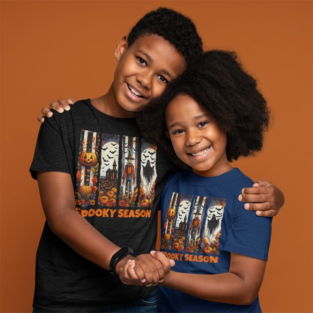T-shirt Spooky Season Brush Stroke Halloween Fall Autumn (Créateur téléchargé)
