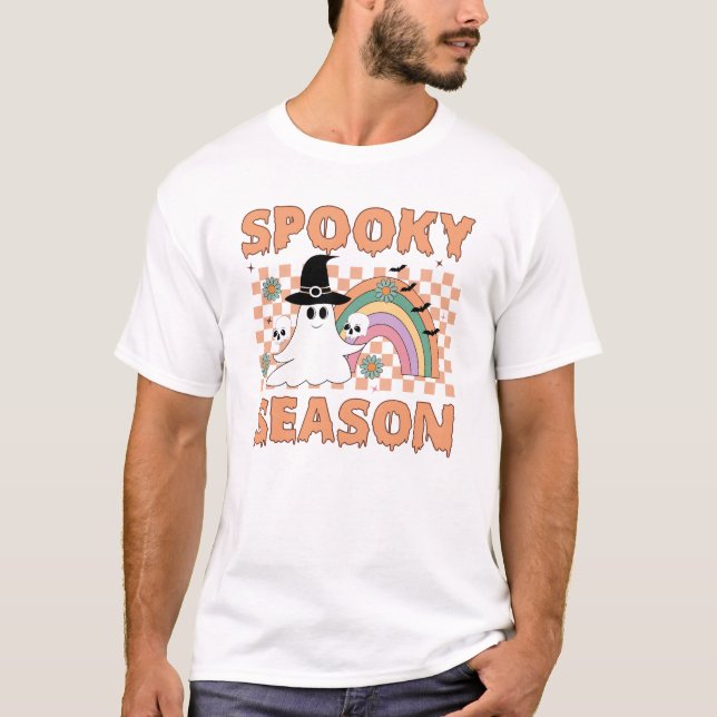 T-shirt Spooky Season Halloween Vibes-45634 (Devant)
