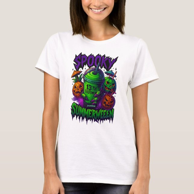 T-shirt "Spooky Summerween Slurpee 13th Customer  (Devant)