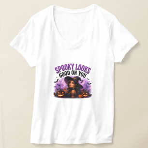 T-shirt 🕸️ Spooky vous va bien Citation Halloween 👻