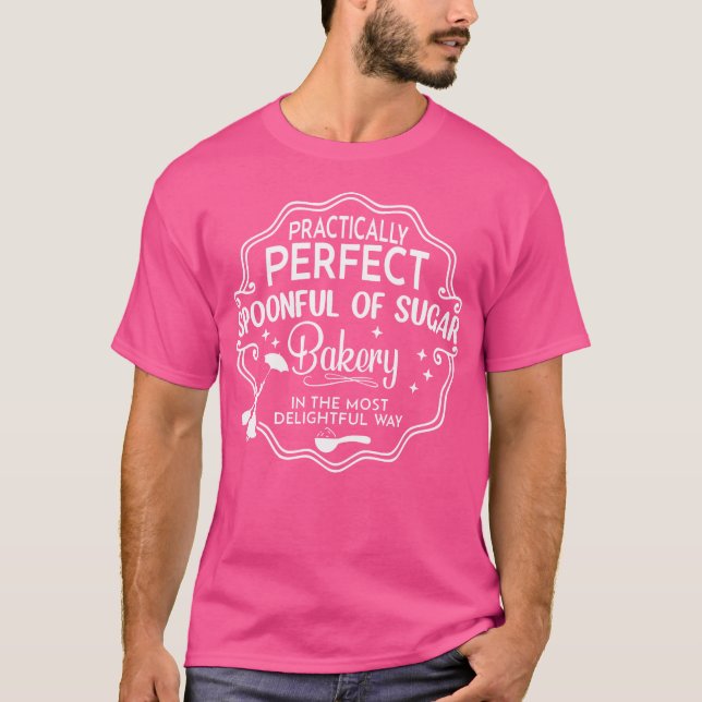 T-shirt Spoonful Of Sugar Practically Perfect Magical Flyi (Devant)