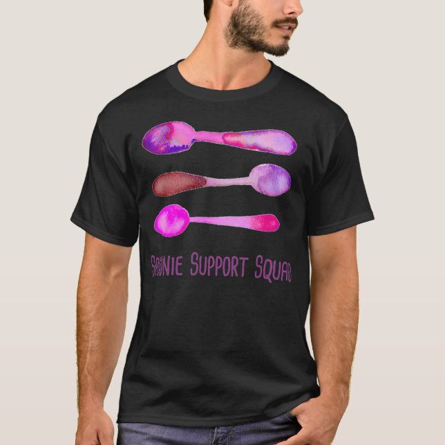 T-shirt Spoonie Support Squad animaux de noël - (Devant)