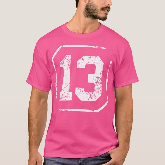 T-shirt Sport 13 Jersey Équipe T Shirt Baseball Hockey Bas (Devant)