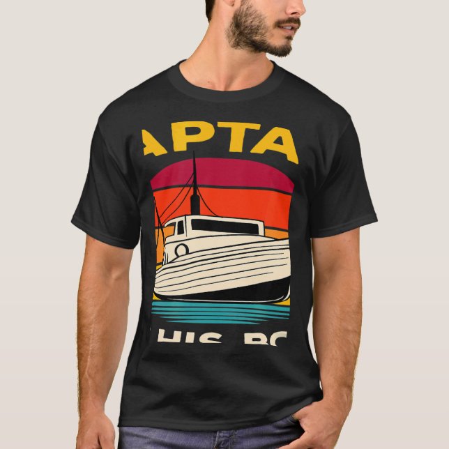 T-shirt Sport Boat Racing Boat Owner Captain Motor Boat 1 (Devant)