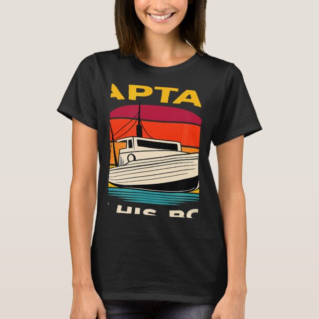 T-shirt Sport Boat Racing Boat Owner Captain Motor Boat 1 (Devant)