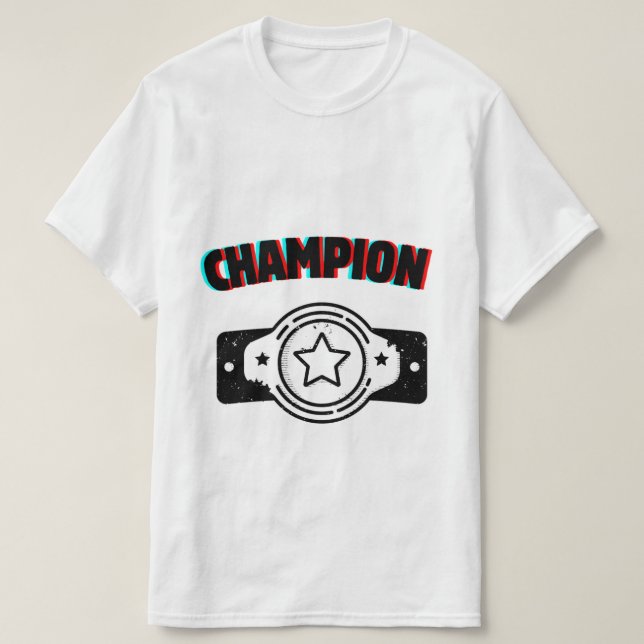 t-shirt sport champion (Design devant)
