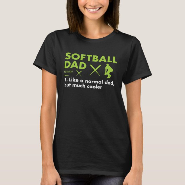T-shirt Sport Dad Definition Softball (Devant)