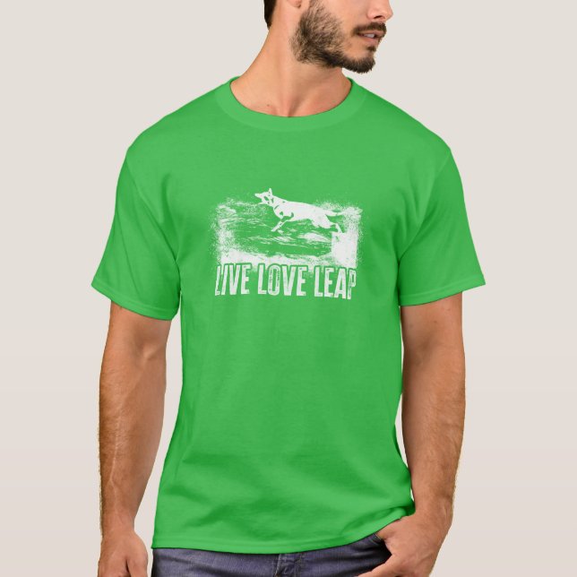 T-shirt sport d'agilité Live Love Leap (Devant)