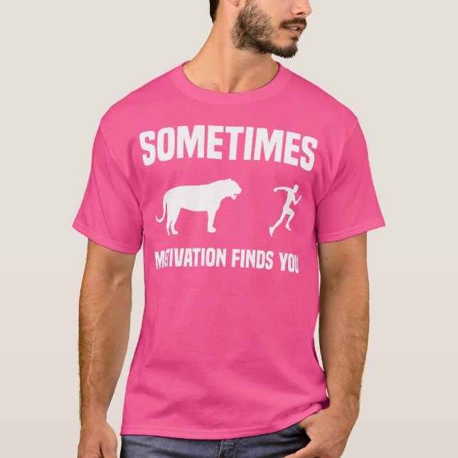T-shirt Sport de course drôle Motivation de coureur Tigre  (Devant)