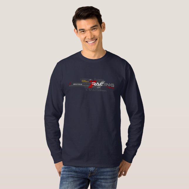 T-shirt Sport de course | Manches longues pour hommes (Devant entier)