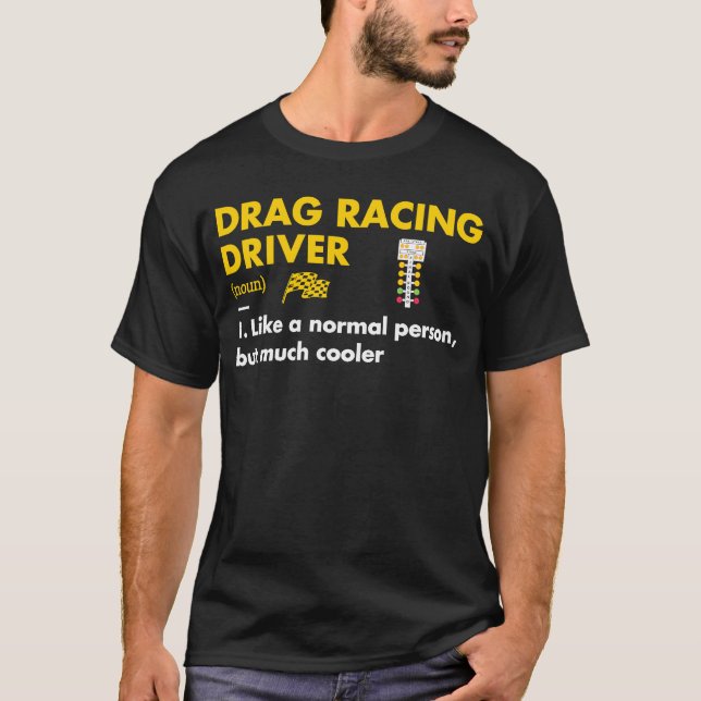 T-shirt Sport Définition Drag Racing (Devant)