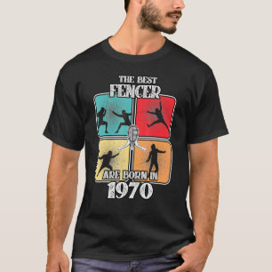 T-shirt Sport d'escrime de Fencer 52 ans 1970 52e annivers