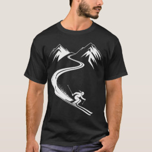 T-shirt Sport d'hiver de ski Skieur