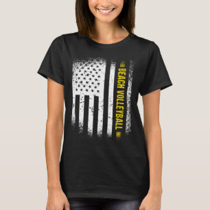 T-shirt Sport Drapeau américain Beach Volleyball 1