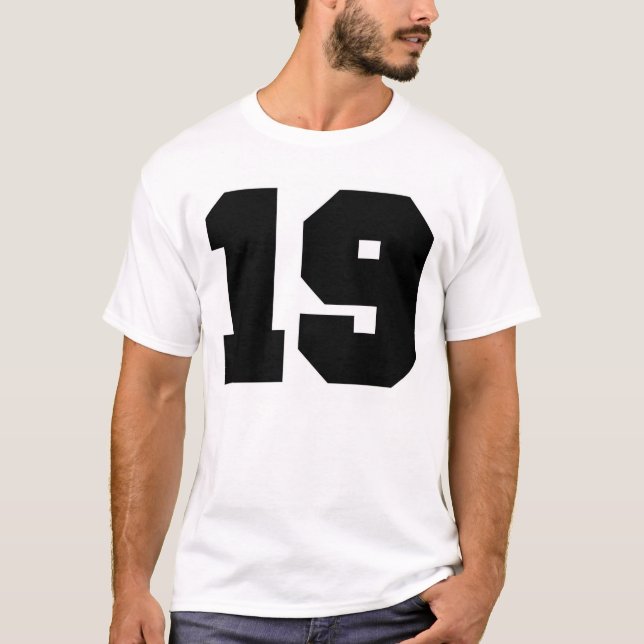 T-shirt Sport du numéro 19 (Devant)