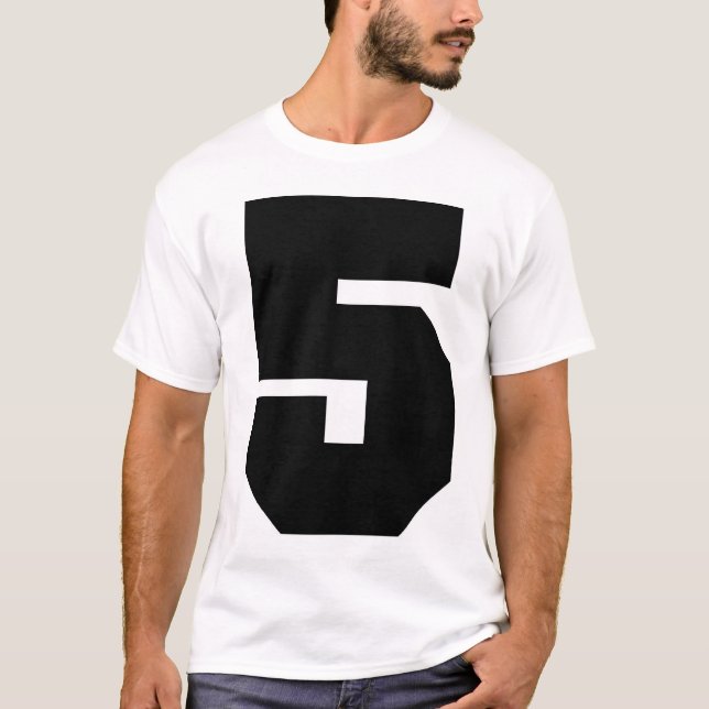 T-shirt Sport du numéro 5 (Devant)