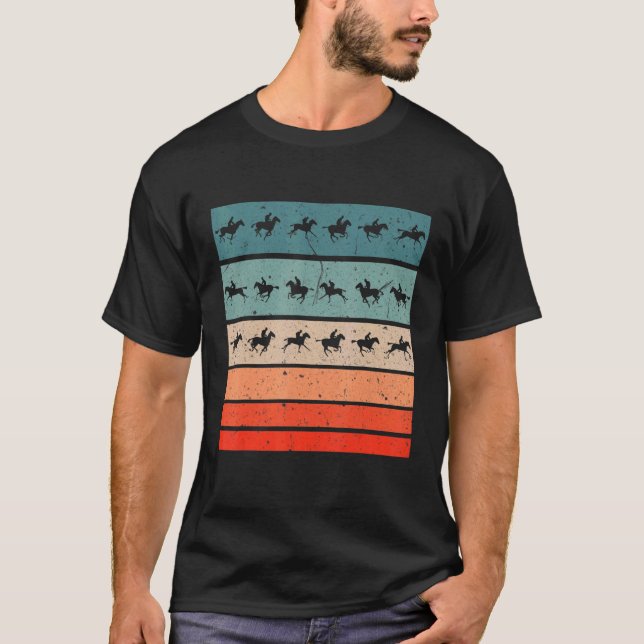 T-shirt Sport équestre Course de chevaux Équitation (Devant)
