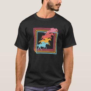 T-shirt Sport Equestre vintage Cheval Rétro Équitation Che